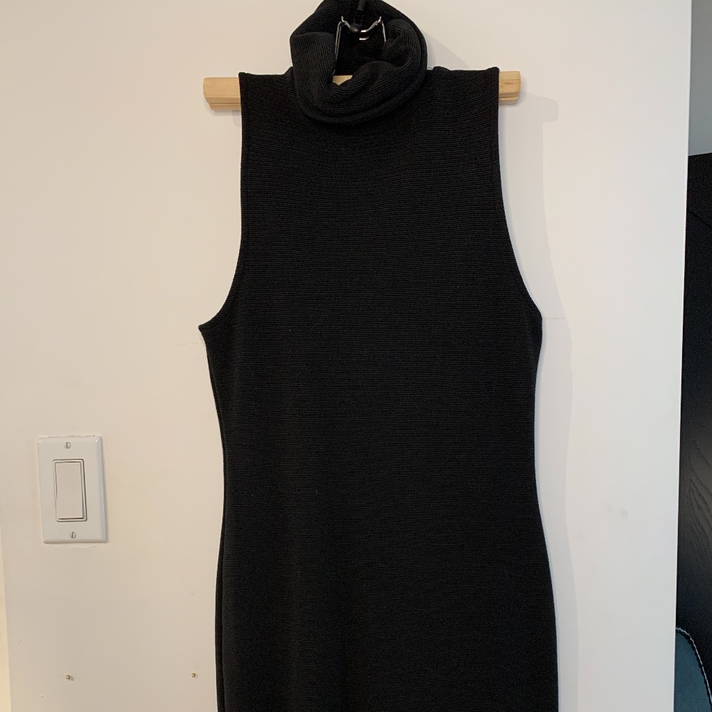 Ribbed Turtleneck Dress